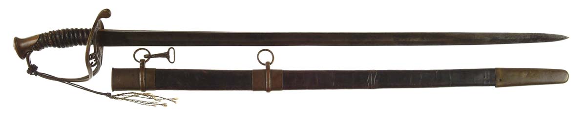 Appraisal: CONFEDERATE FIELD AND STAFF OFFICERS SWORD WITH FLOATING CS IN