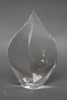 Appraisal: Christopher Ries American b - Crystal Form Glass Signed in