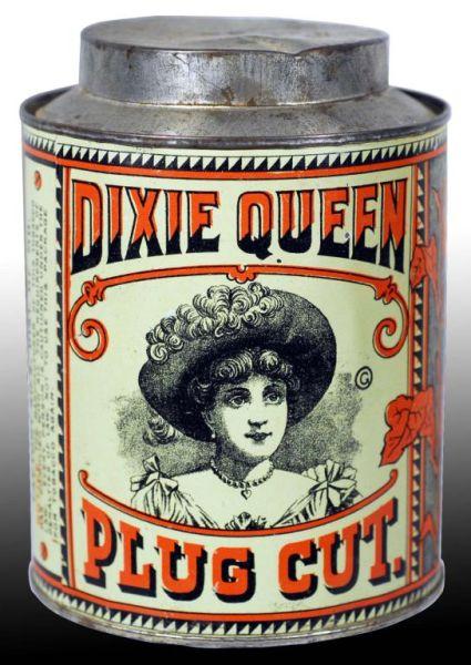 Appraisal: Dixie Queen Tobacco Canister Description Manufactured by the American Tobacco