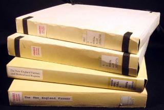 Appraisal: V Agriculture NEW ENGLAND FARMER Book Details This lot consists