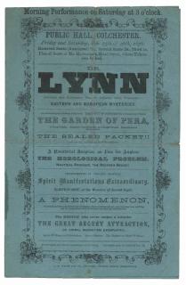 Appraisal: Lynn Dr Hugh Simmons Program of Magician Dr Lynn Feb