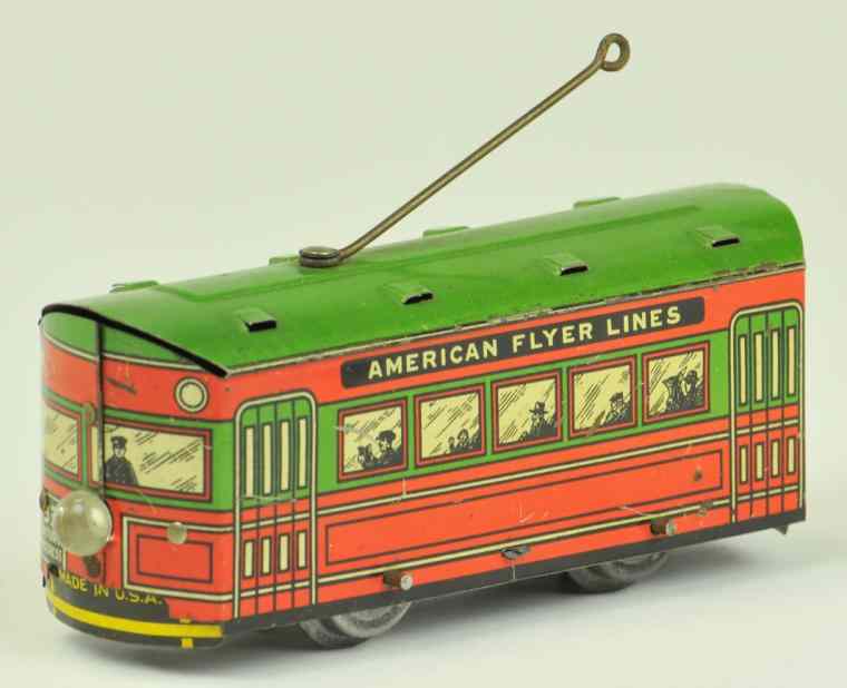 Appraisal: AMERICAN FLYER CENTURY OF PROGRESS TROLLEY CAR Very scarce example