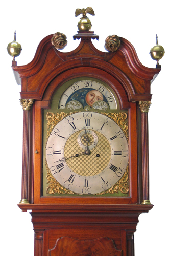 Appraisal: GEORGE III MAHOGANY TALL CASE FLOOR CLOCK English early th