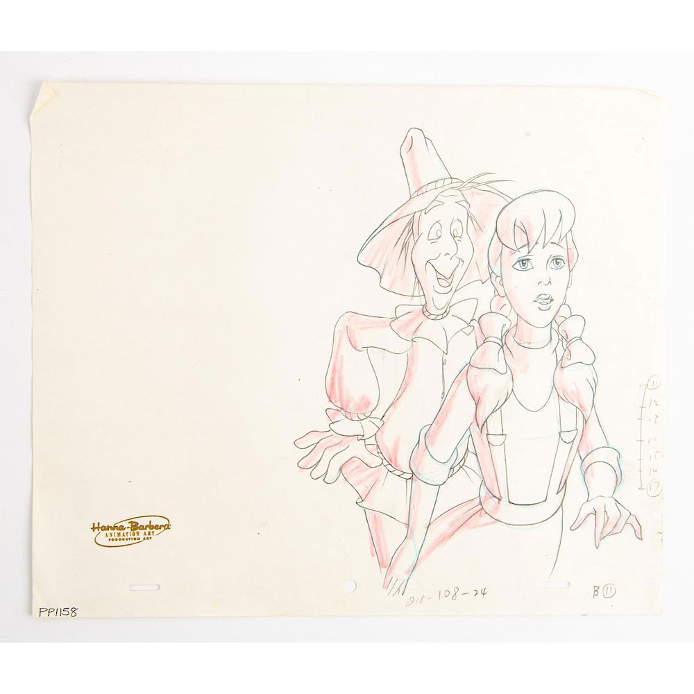 Appraisal: WARNER BROTHERS PENCIL PORTFOLIO OZ Original pencil tests Hanna Barbara