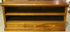 Appraisal: A Victorian style mahogany low bookshelf cm wide cm deep