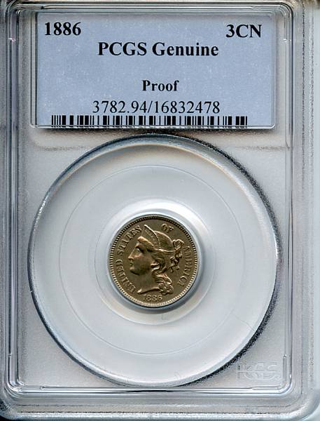 Appraisal: CN Proof Genuine Altered Surfaces PCGS Details of Proof Probably