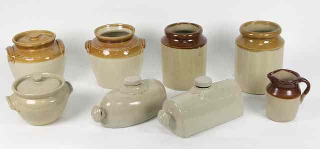 Appraisal: Sundry stoneware jars water bottles etc