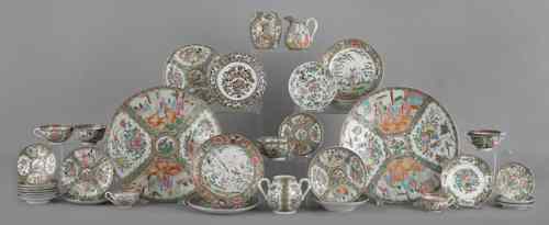 Appraisal: Collection of Chinese export famille rose porcelain to include two