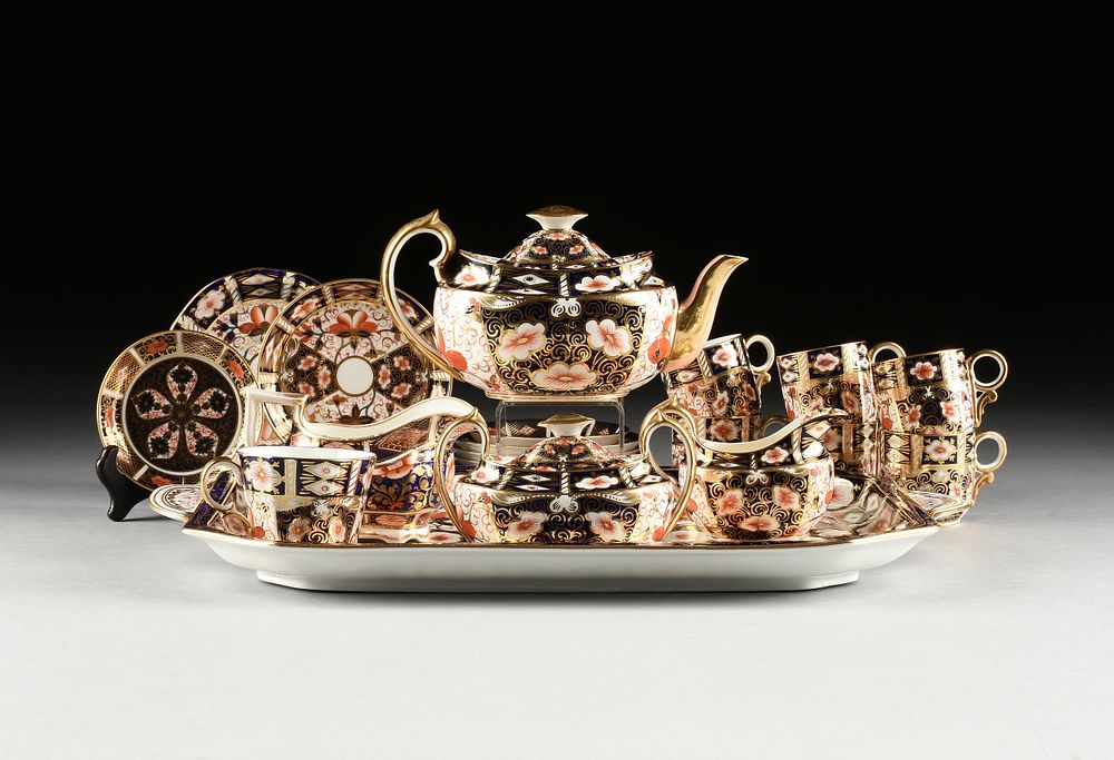 Appraisal: A TWENTY-THREE PIECE ROYAL CROWN DERBY AND SPODE TEA COFFEE