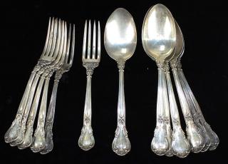 Appraisal: pcs Gorham Cromwell sterling silver flatware - spoons forks Approx