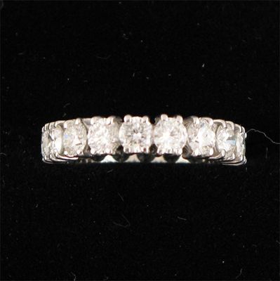 Appraisal: A diamond full circle eternity ring the brilliant cut diamonds