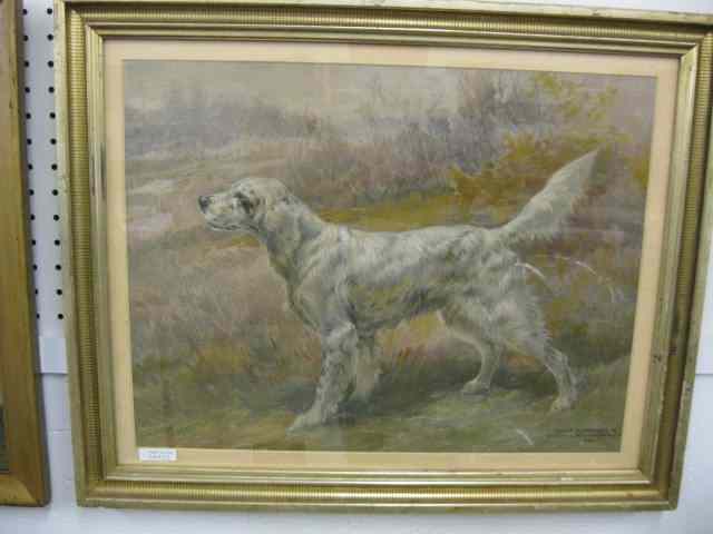 Appraisal: Edmond H Osthaus Lithograph ''Count Gladstone '' famous English Setter