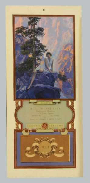 Appraisal: Maxfield Parrish Poster Features a General Electric Solitude which is