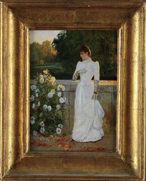 Appraisal: JEAN BEAUDOUIN Beauduin Belgian - BEFORE THE WEDDING Oil on