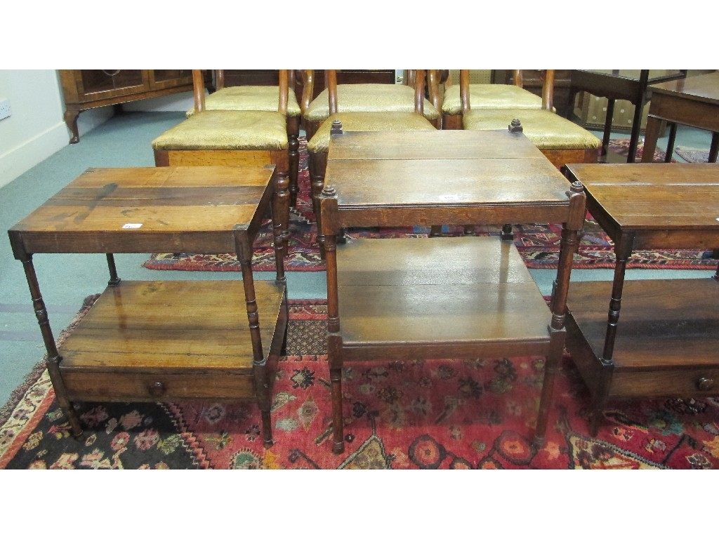 Appraisal: Two late Victorian Edwardian rosewood two tier tables and a