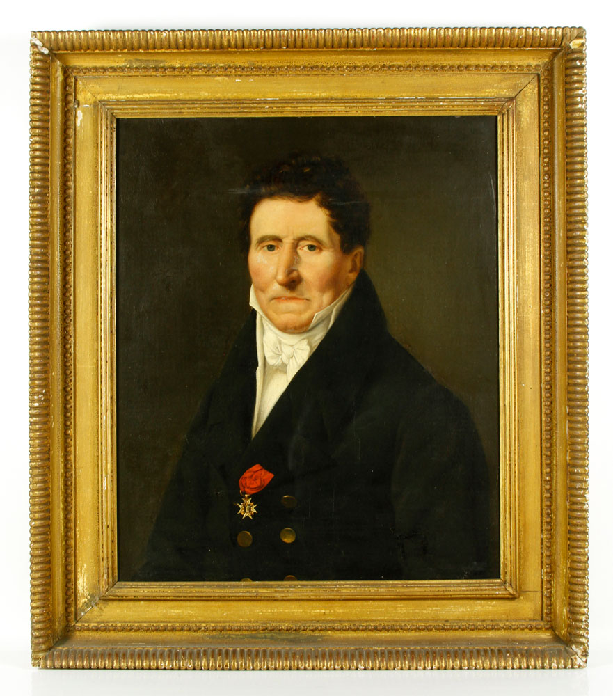 Appraisal: - Matet Portrait of an Officer O C Charles Matet