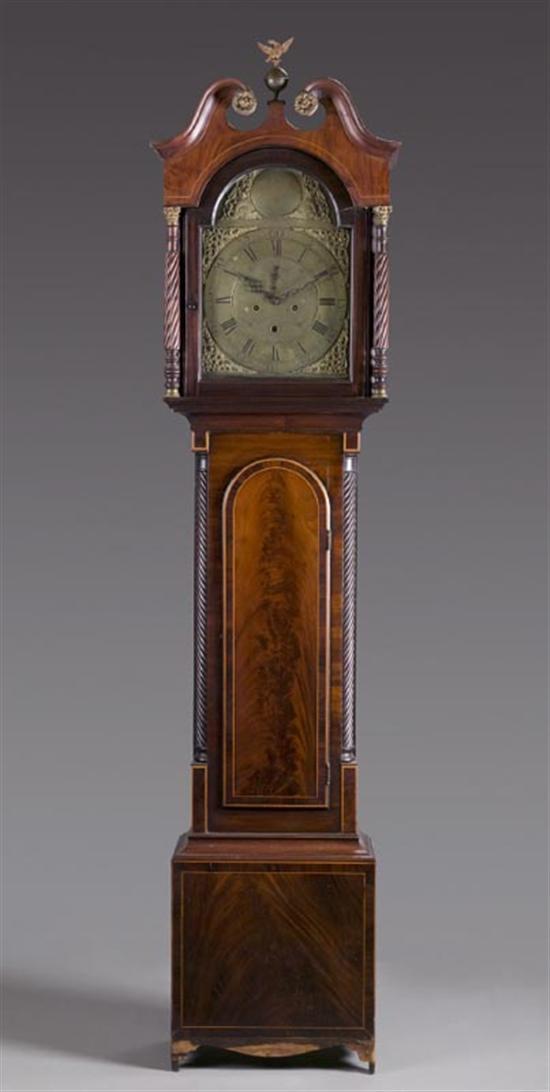 Appraisal: INLAID GEORGE III LONGCASE CLOCK Signed for James Stewart Glasgow