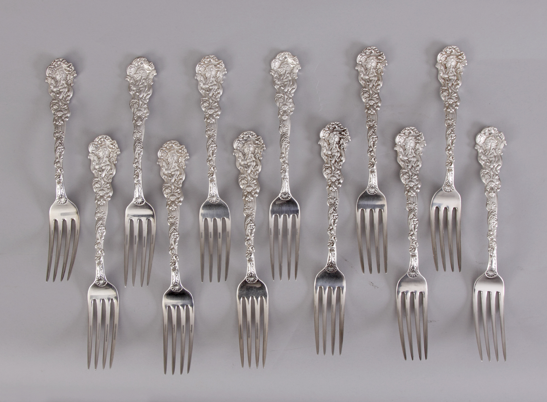 Appraisal: Gorham Versailles Dinner Forks Monogrammed Troy oz Exc