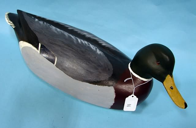 Appraisal: Magnum Mallard Drake hunting decoy stamped WRG and Hall purchased