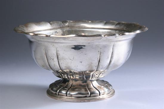 Appraisal: GERMAN SILVER CENTERBOWL th century M T Wetzlar Circular foot