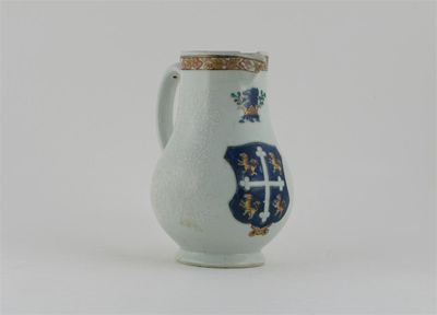 Appraisal: A Chinese armorial jug decorated with a large blue shield