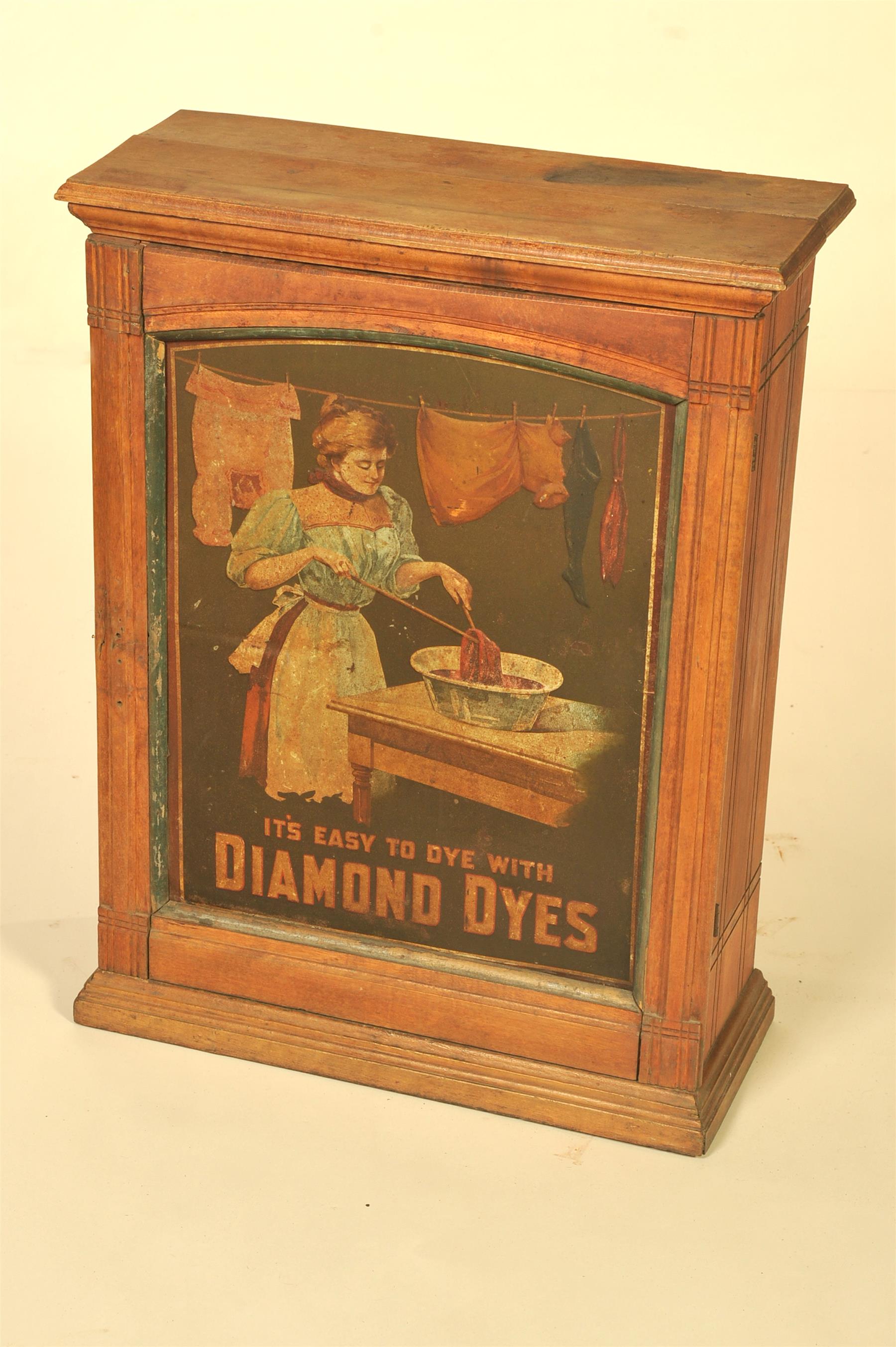 Appraisal: DIAMOND DYES CABINET American th quarter- th century southern gum