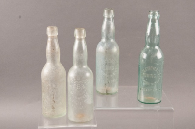 Appraisal: Four Glass Bottles from Newport News Virginia Includes Pabst and