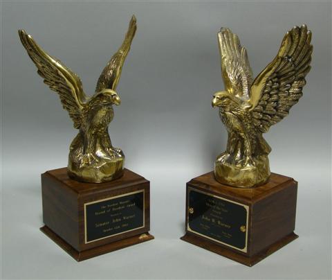 Appraisal: FROM THE OFFICE OF SENATOR JOHN WARNER - AWARDS PRESENTED