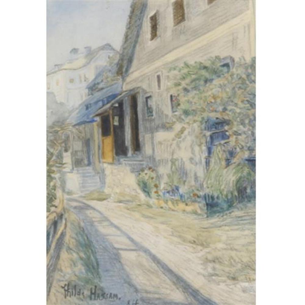 Appraisal: CHILDE HASSAM NEW YORK MASSACHUSETTS - COTTAGE ON A PATH