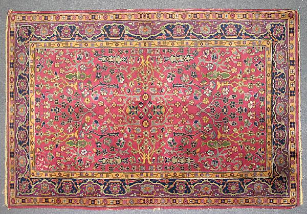 Appraisal: An Sarouk rug size approximately ft x ft in