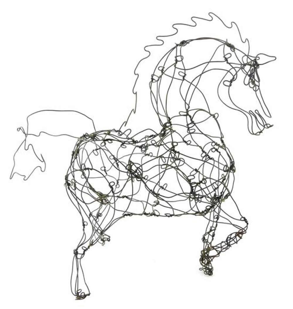 Appraisal: Thai Varick American - wire sculpture of horse comprised from