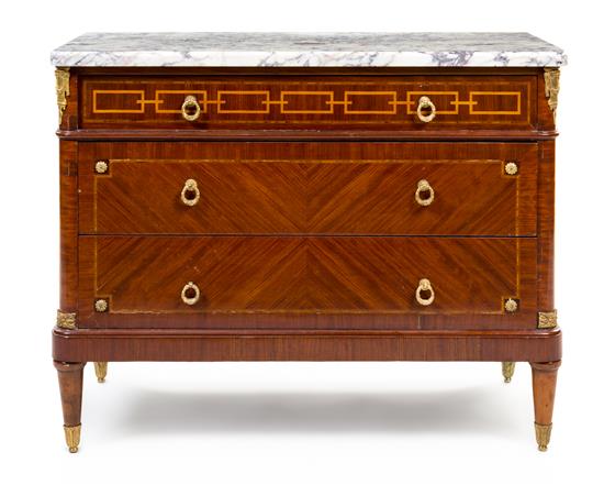 Appraisal: Sale Lot A Louis XVI Style Marquetry Commode having a