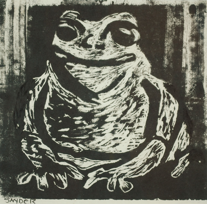 Appraisal: AMANDA TESTER SNYDER RELIEF PRINT Oregon - Toad the reverse