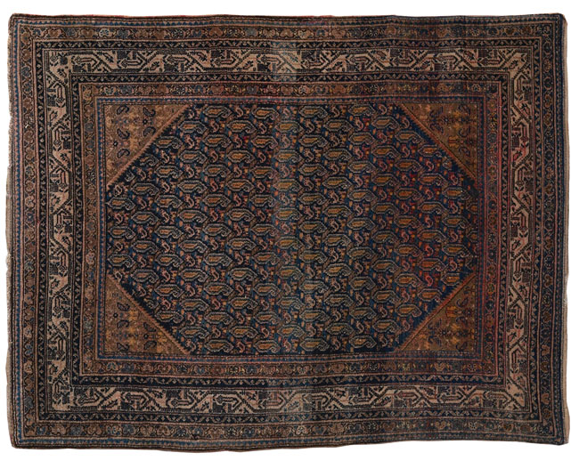 Appraisal: Persian Malyar rug c paisley design to center on a