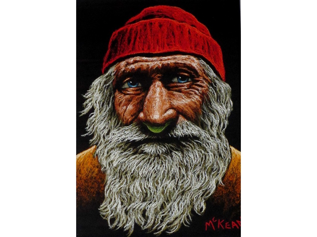 Appraisal: GRAHAM MCKEAN b OLD SAILOR MAN Pastel signed x cm