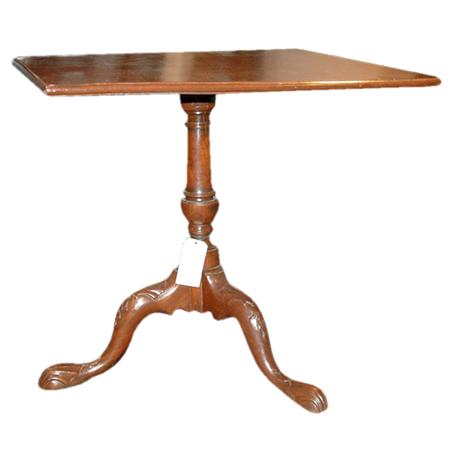 Appraisal: George III Mahogany Tilt-Top Table Estimate -