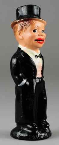 Appraisal: CHARLIE McCARTHY STILL BANK FIGURE Crown 's composition full figure