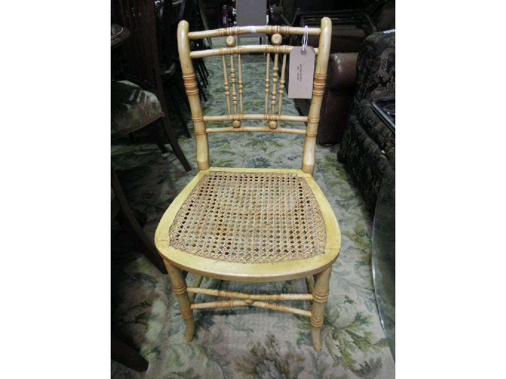 Appraisal: A Georgian mahogany single chair in the Chippendale style with