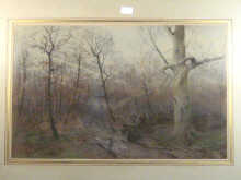 Appraisal: Garstin Cox - A pastel on paper Woodland in Autumn