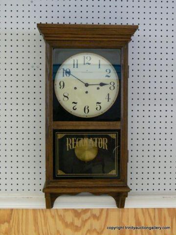 Appraisal: C Hamilton Regulator Wall Clock - Day Function with Windsor