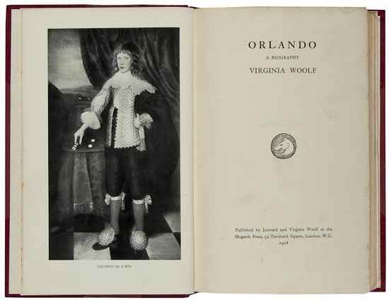 Appraisal: Woolf Virginia Orlando A Biography first edition plates occasional foxing