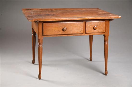 Appraisal: TAVERN OR WORK TABLE Probably Pennsylvania st half- th century