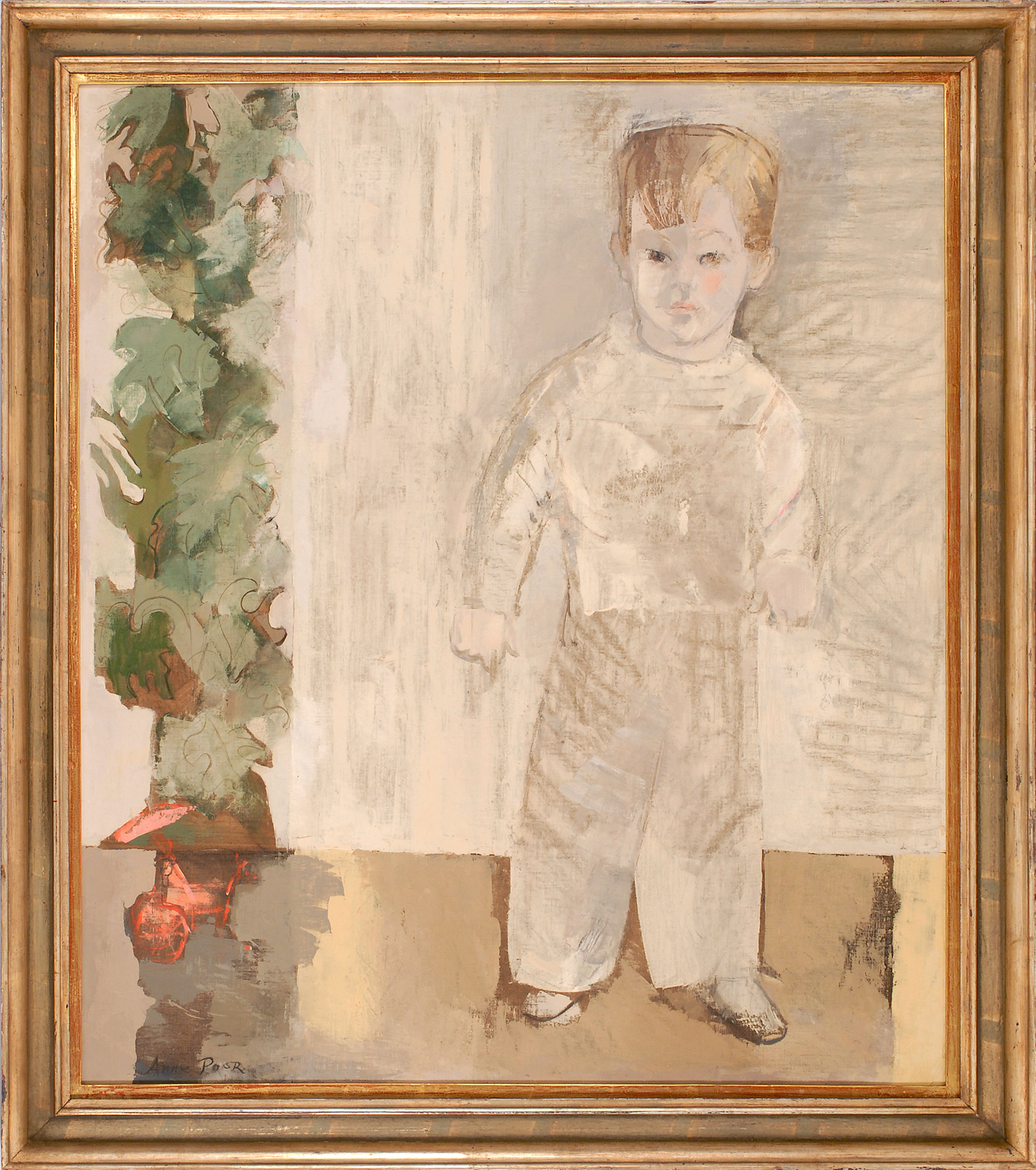 Appraisal: ANNE POORNew York - Full-length portrait of a young boy