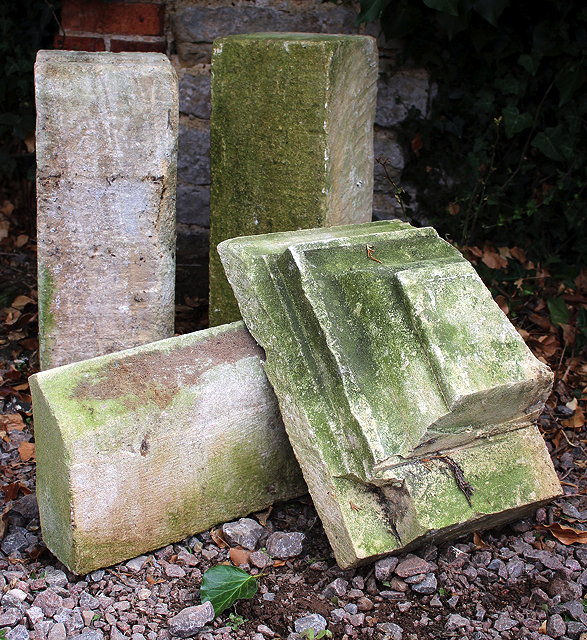 Appraisal: A GROUP OF FOUR PIECES OF CARVED FETTIPLACE LIMESTONE