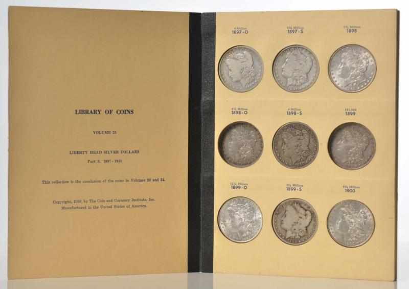 Appraisal: Lot of Morgan Silver Dollars Description In an early album