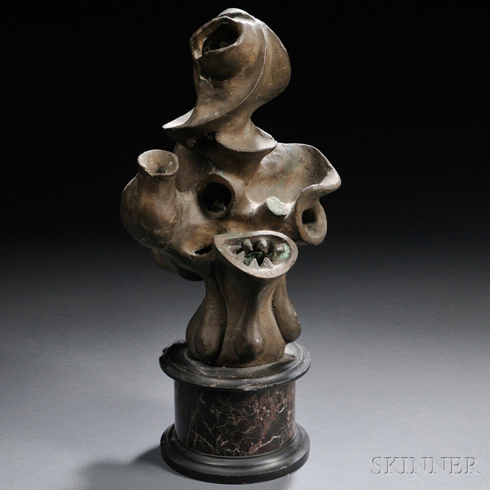 Appraisal: James Brewer American - Abstract Teeth Unsigned Bronze approximately x