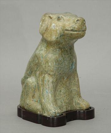 Appraisal: Pre-Columbian Style Pottery Dog Figure in x in x in