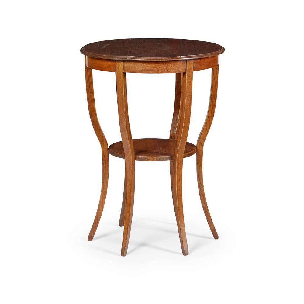 Appraisal: MANNER OF GEORGE WALTON OCCASIONAL TABLE CIRCA oak cm diameter