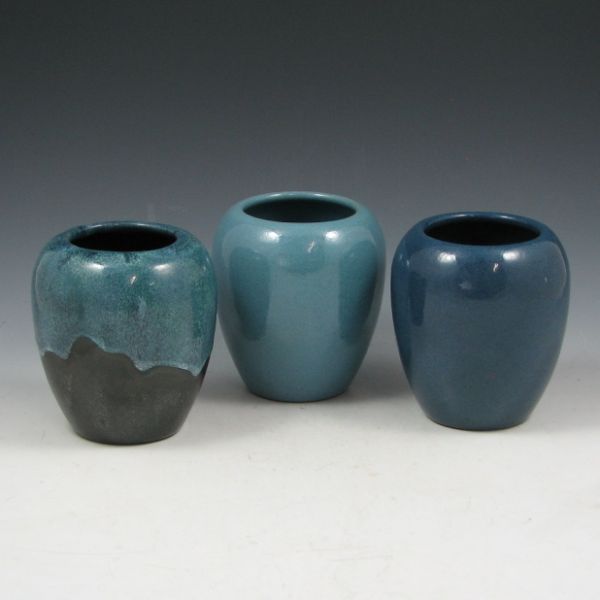 Appraisal: Lot of three SEG Paul Revere Pottery vases including a