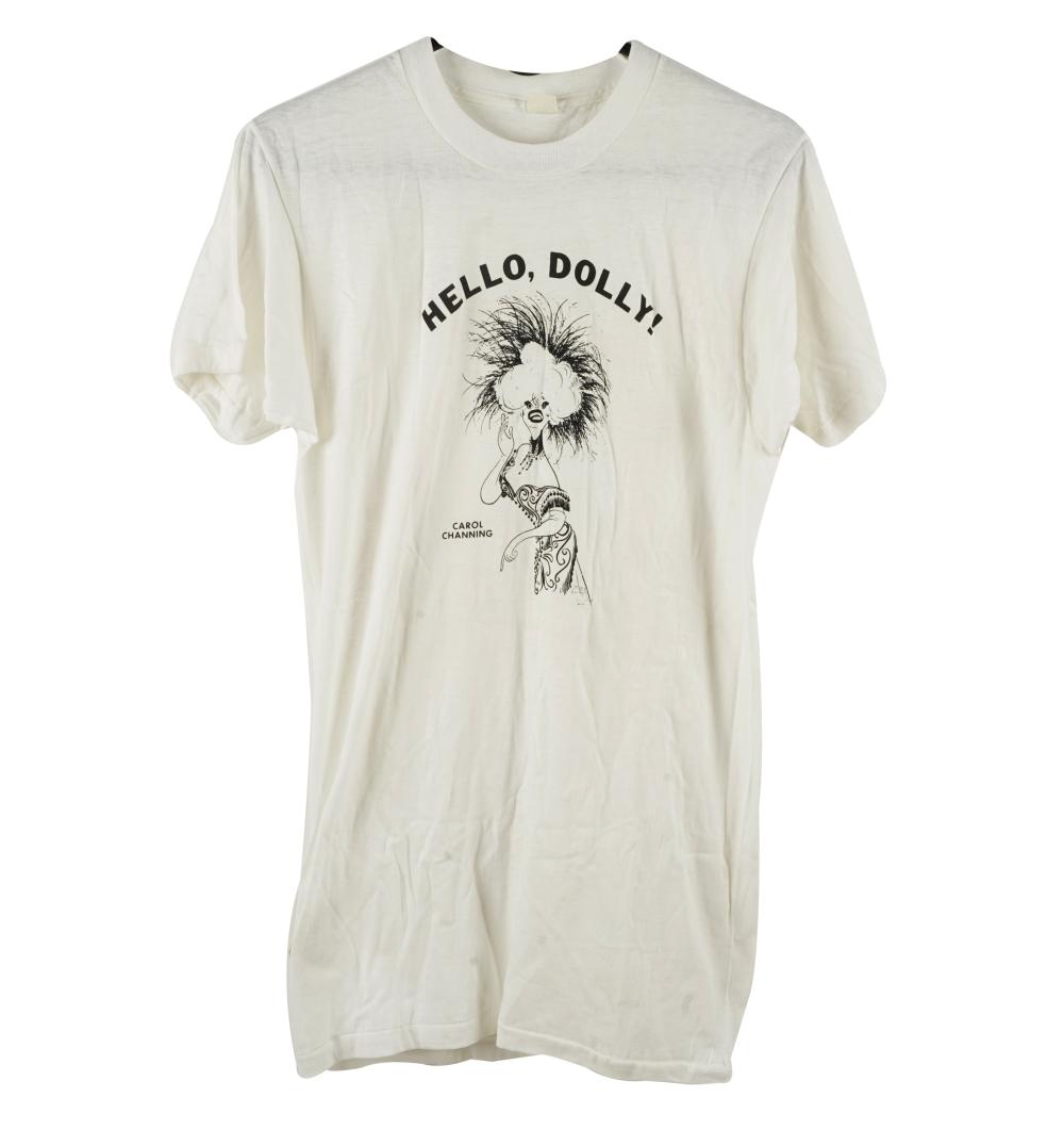 Appraisal: CAROL CHANNING 'HELLO DOLLY ' T-SHIRT cotton Size L Condition